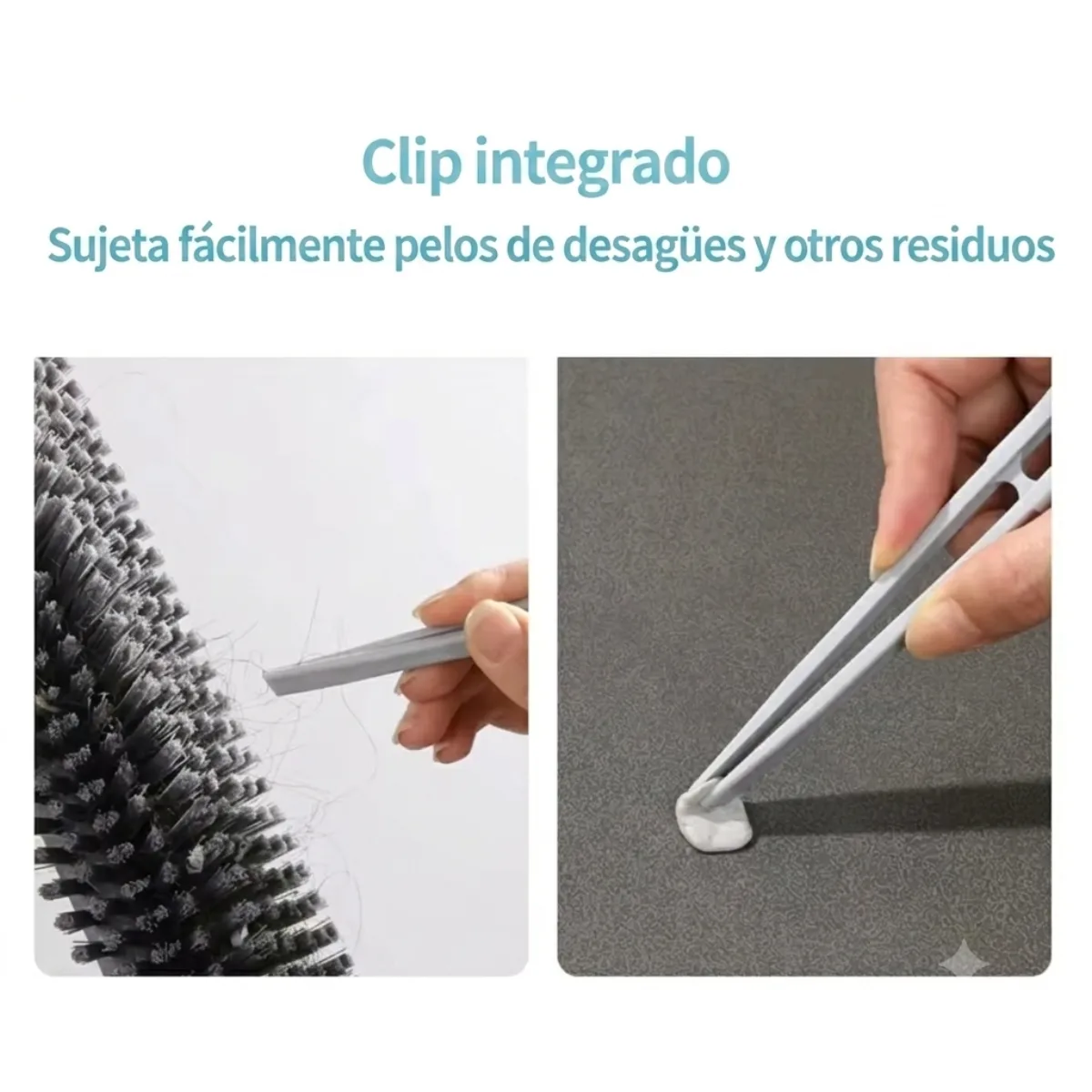 Clip integrado recolector de residuos