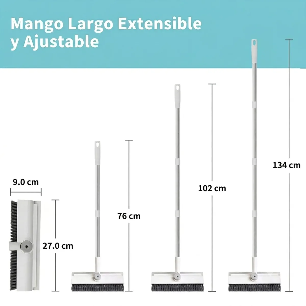 Mango largo extensible y ajustable