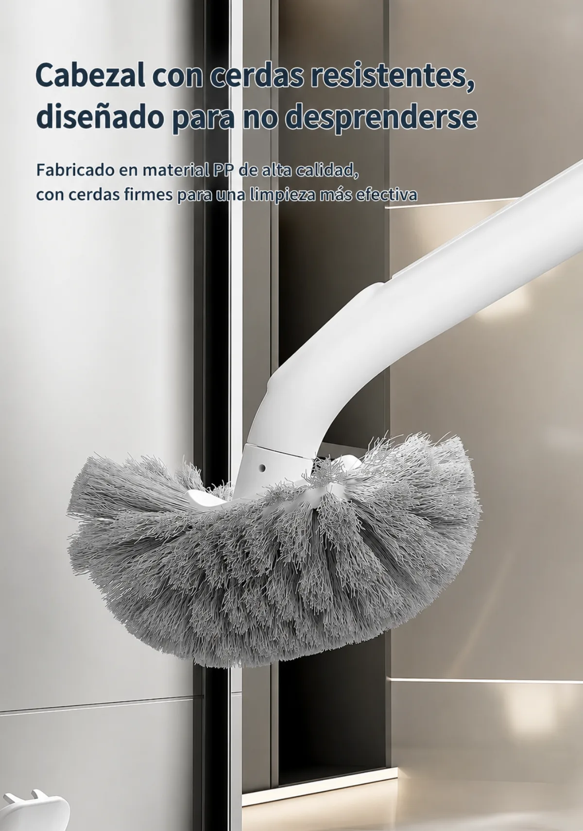 Cabezal con cerdas resistentes