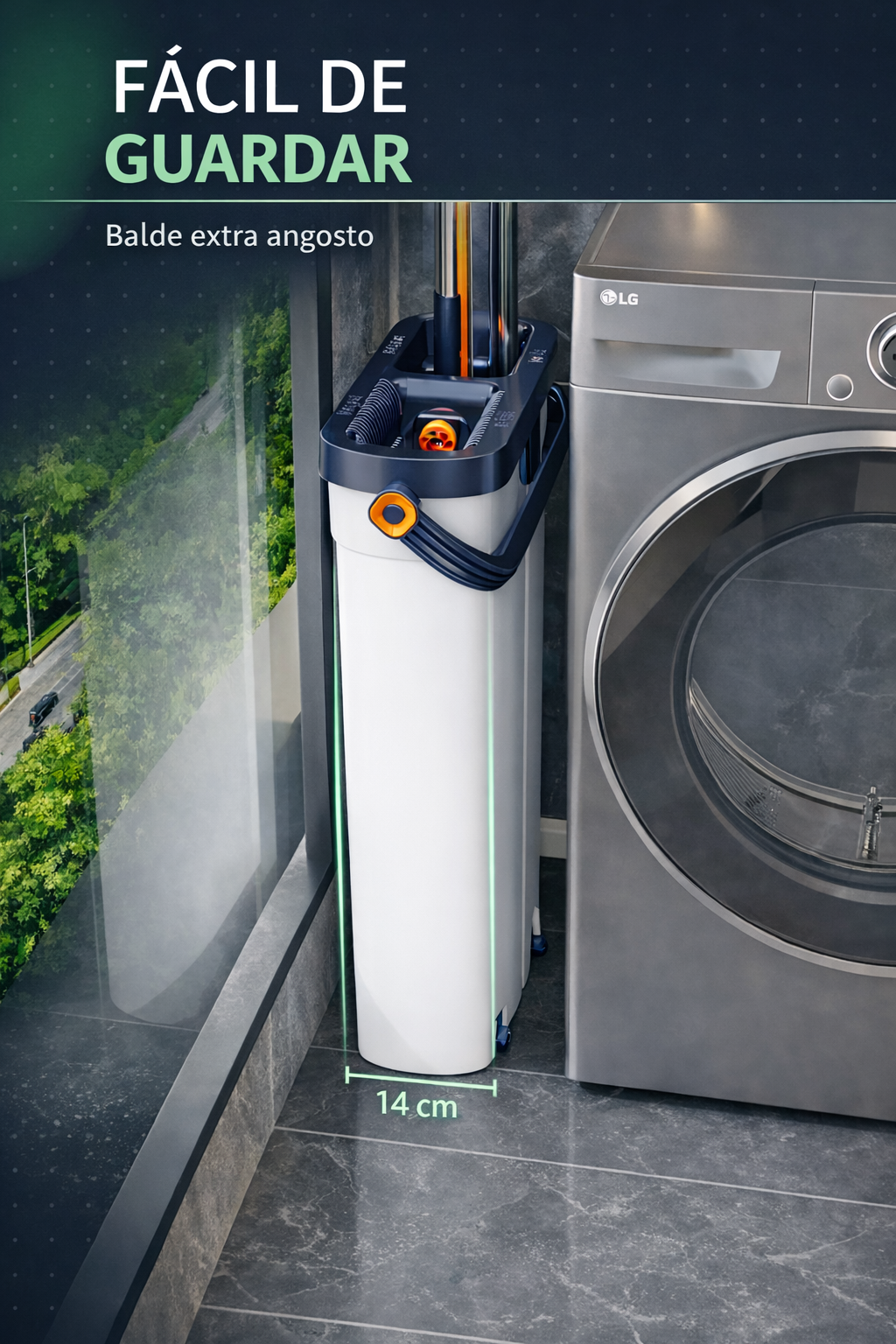 Fácil de guardar - balde 14cm