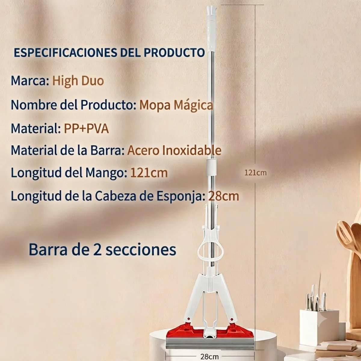 Especificaciones del producto