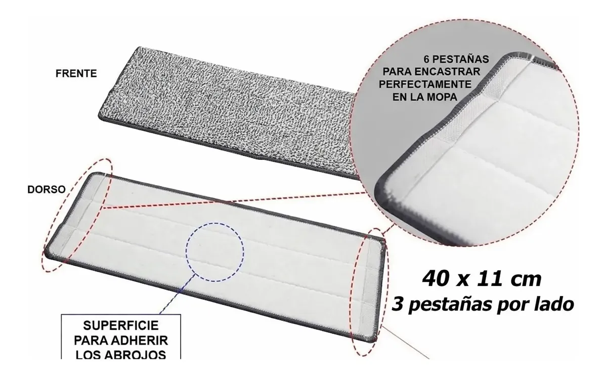 Medidas repuesto 40x11cm