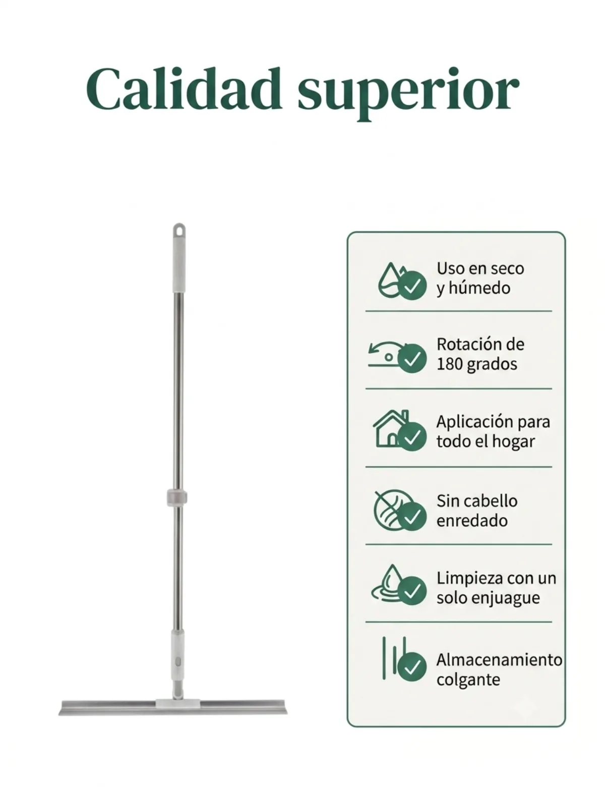 Calidad superior y características