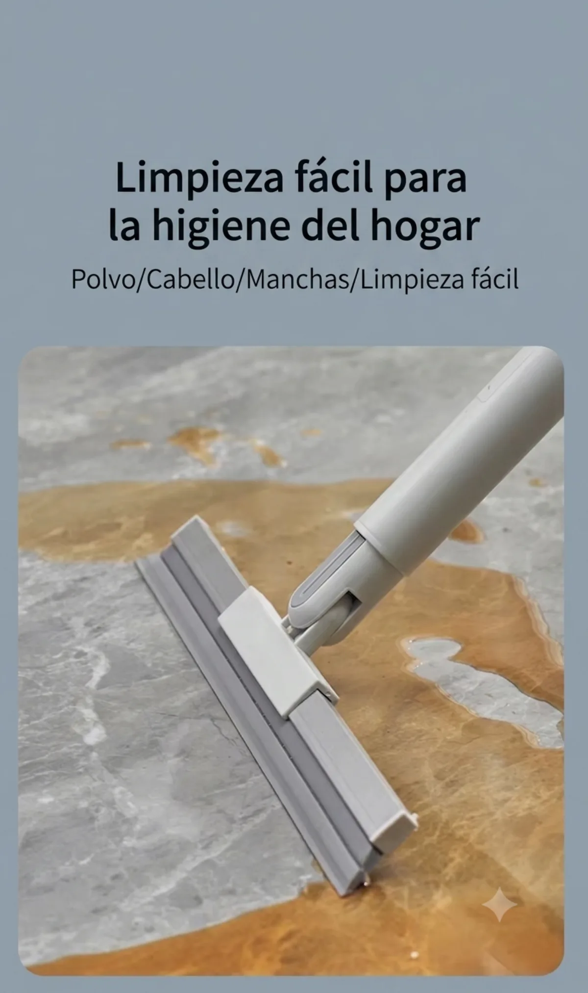 Limpieza fácil de polvo, cabello y manchas