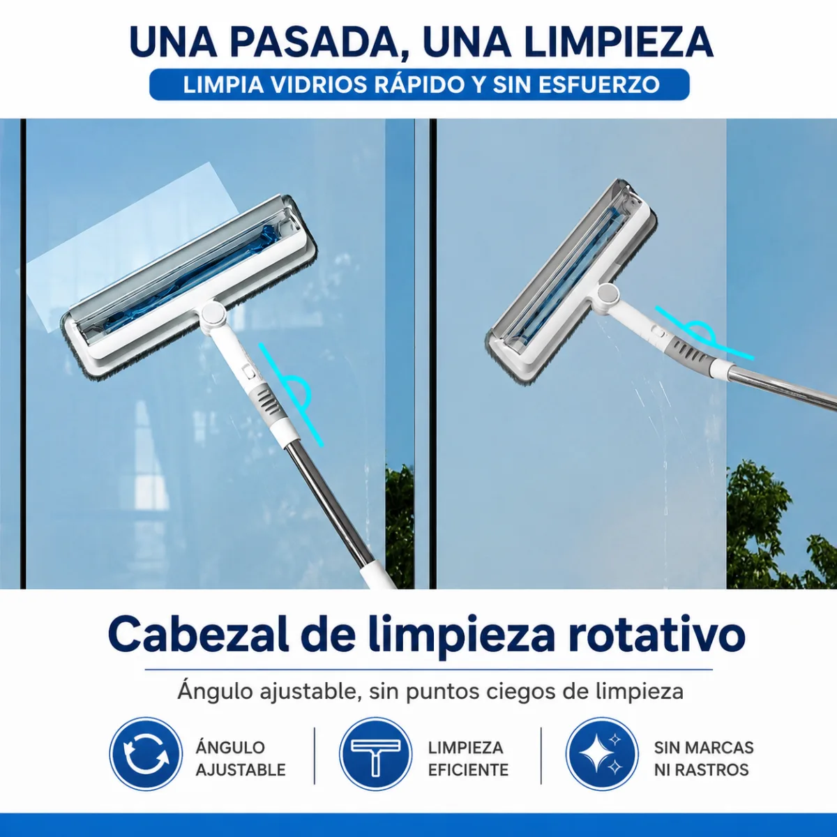 Cabezal de limpieza rotativo