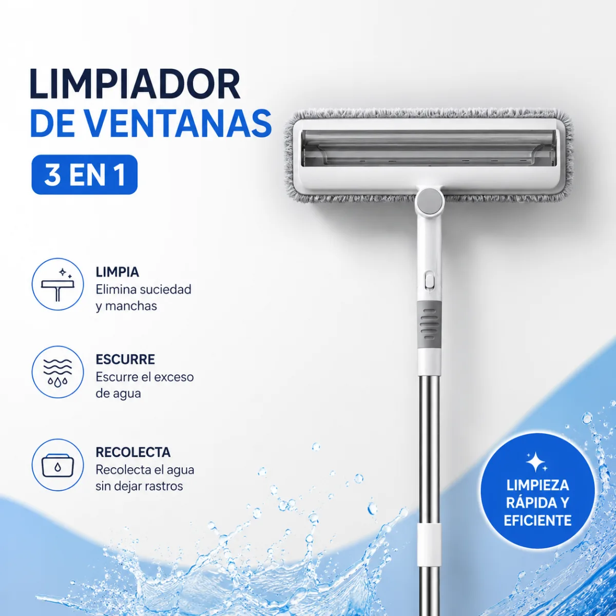 Limpia, escurre y recolecta